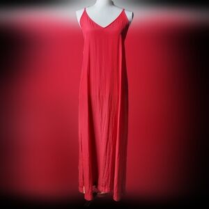 Mela Select Maxi Nightgown Style Dress Straps No Sleeves V Neck 6